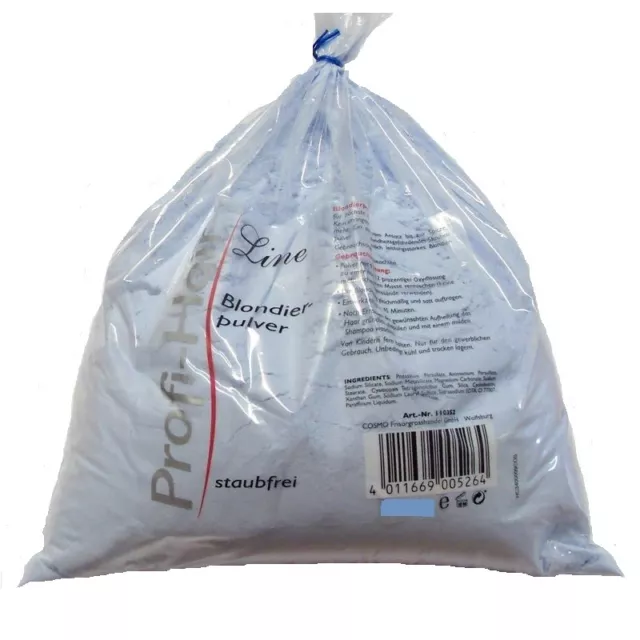 Blondierpulver blau staubfrei 500 g (22,22 €/kg) Blondierung Haarfarbe blond NEU