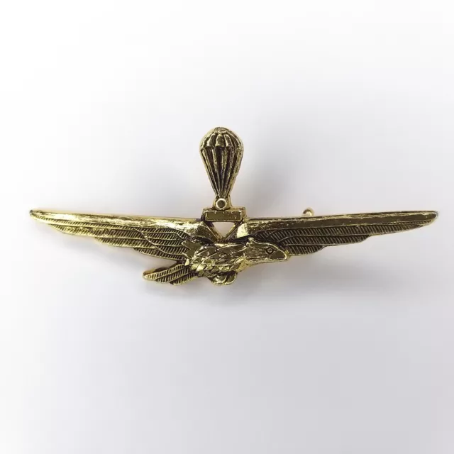 Original WWII Italy Fascist Paratrooper Air Force Wings Pin Badge WW2