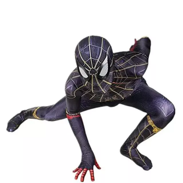 Spiderman Kids Children Boy Costume Cosplay Halloween Jumpsuit Outfit Suit 3-12Y