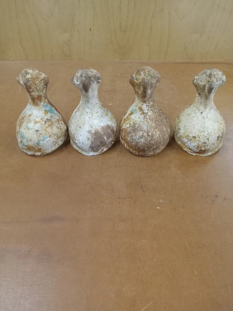 Antique Cast Iron Ball And Claw Foot Bathtub Feet Set Of 4