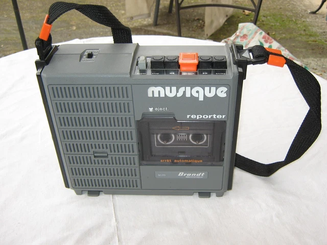 Magnétophone Brandt M215 - Musique Reporter - avec MICRO - TBE