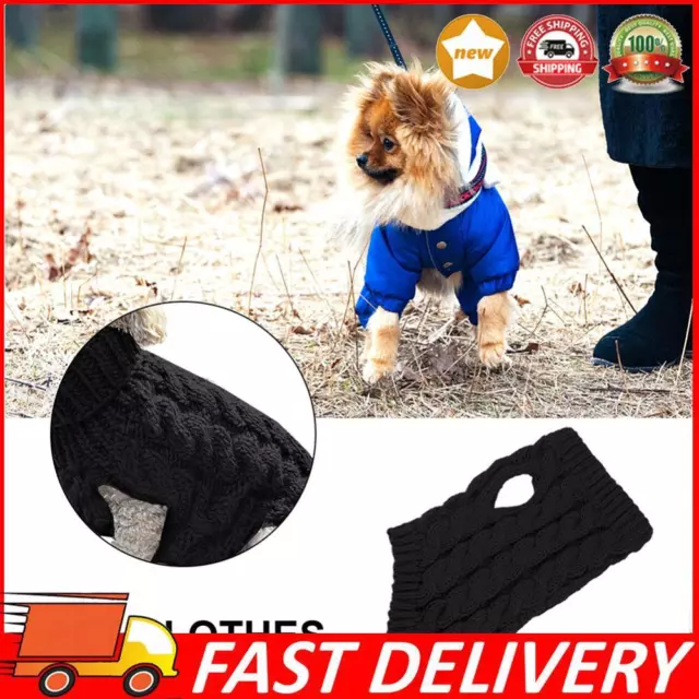 Turtleneck Knitted Dog Clothes Comfortable Two-legged for Pet Winter Supplies
