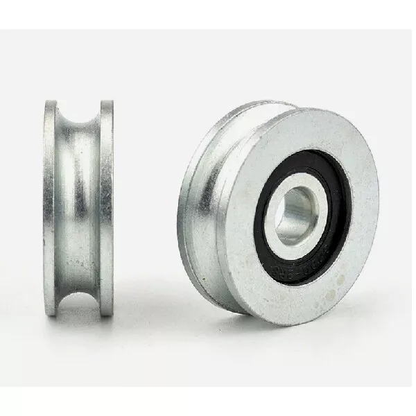 10mm Bore Bearing with 40mm Steel Wire/Cable Track Pulley 10x40x12.5mm