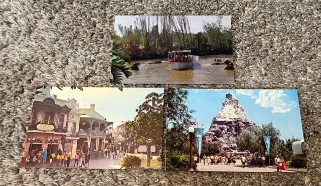 Disneyland Postcard Set Magic Kingdom Tomorrow Land Matterhorn Hippopotami Pool