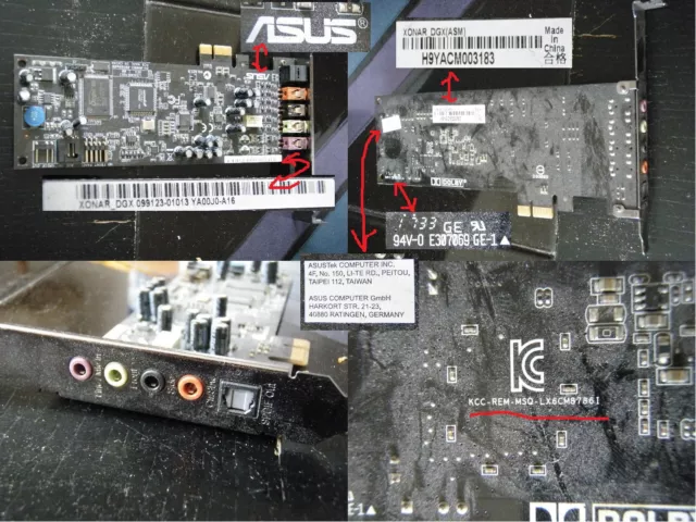 Asus Xonar DGX(ASM) Low Profile Sound Card Soundkarte Computer