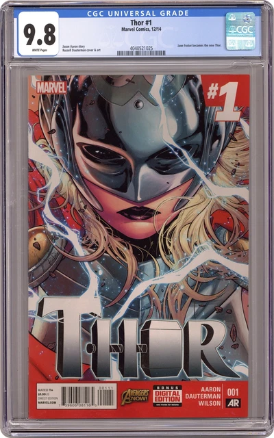 Thor 1A Dauterman CGC 9.8 2014 4040521025 Jane Foster as Thor