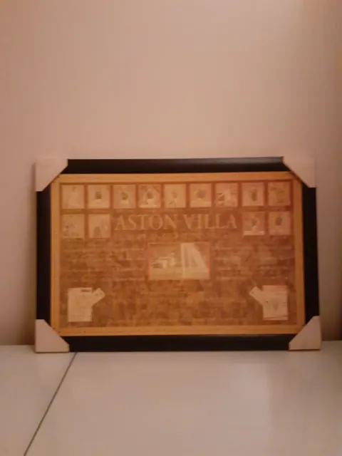 Aston Villa Print In Frame. Open To Offers