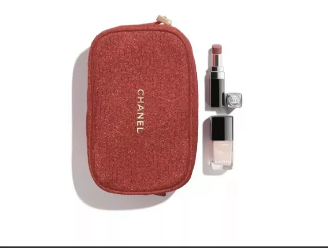 NEW 2021 CHANEL Natural Touch Lip & Nail Color Holiday Gift Set 