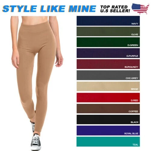Sofra Donna Inverno Fodera Pile Legging Lunghezza Intera Pantaloni Termici Forti