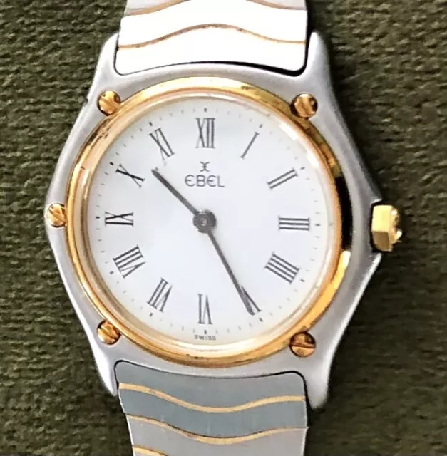 EBEL CLASSIC WAVE Damen 25MM QUARTZ STAHL ca. 1980