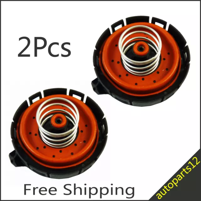 Set of 2 Crankcase Pressure Vent Regulating Valve Repair Kit for BMW E53 E60 E63