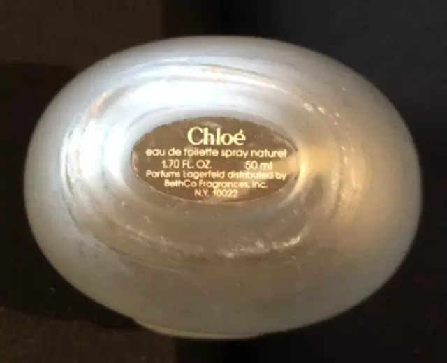 CHLOE PERFUME BOTTLE ONLY Lagerfeld Eau De Toilette Perfume 1.7oz 50ml ...