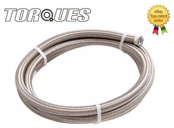 AN -4 (4,8 mm 3/16") tuyau en téflon tressé en acier inoxydable PTFE 1 m