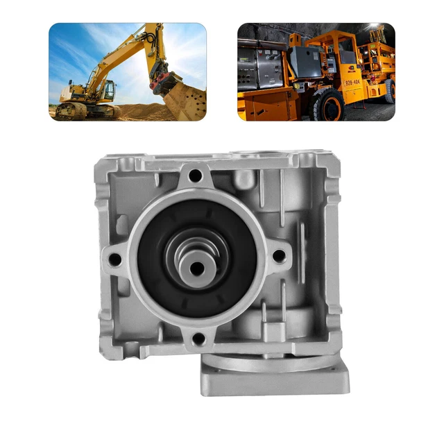 NMRV-030 Worm Gear Gearbox Speed Reducer Ratio 10 :1 For Stepper Motor Low Noise