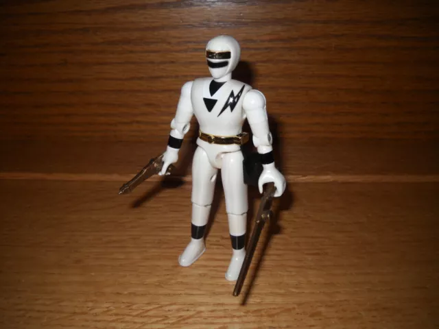 Mighty Morphin Power Rangers White Alien Ranger Figure Bandai 1995 HTF Complete