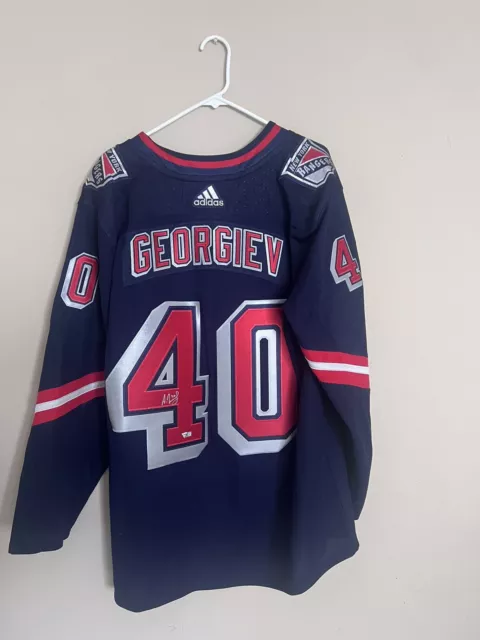 Adidas Authentic Alexandar Georgiev New York Rangers Reverse Retro NHL  Jersey 54