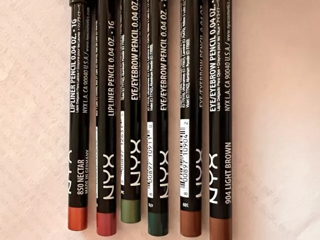 NYX Slim Lip & Eye/Brow Pencils - Choose Shade/Color - Authentic Cosmetics