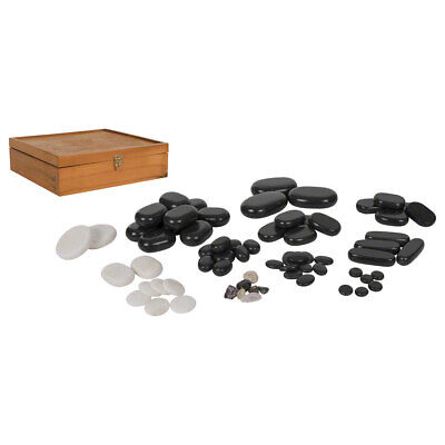 Piedras de masaje Hot Stone masaje bienestar terapia de calor piedras calientes, 70 piezas