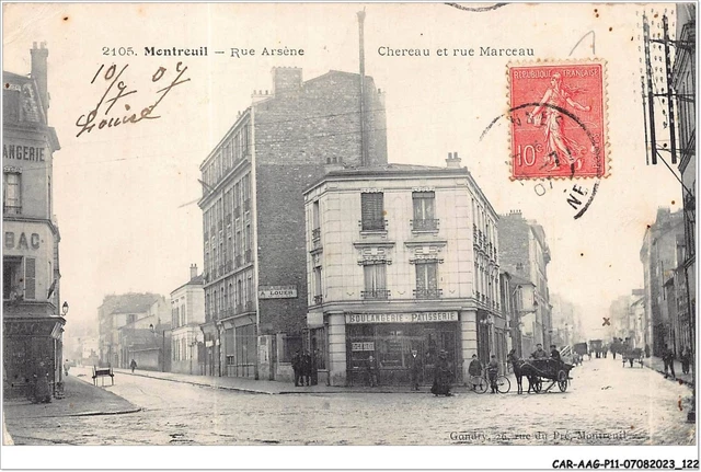 CAR-AAGP11-93-1058 - MONTREUIL - Rue Arsene, Chereau et Rue Marceau -
