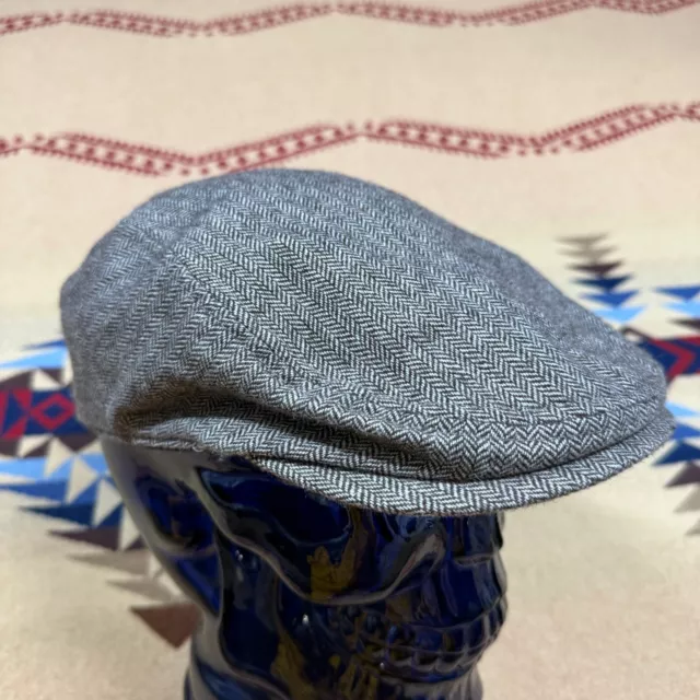 Harley Davidson Museum Newsboy Cabbie Cap Hat Herringbone Peaky Blinders S/M