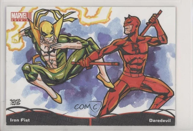 2019-20 Marvel Annual Battle Booklets Sketch Cards 1/1 Jason Saldajeno Auto 07yb