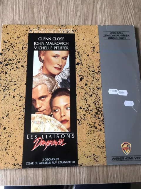 Les Liaisons Dangereuses Glenn Close Double Laserdisc Laser Disc Français Rare