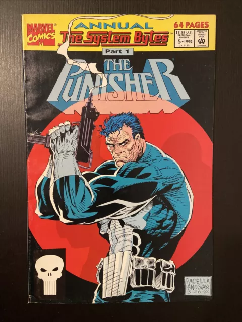 1992 #5 MARVEL Comics The Punisher Annual  /The System Bytes part 1