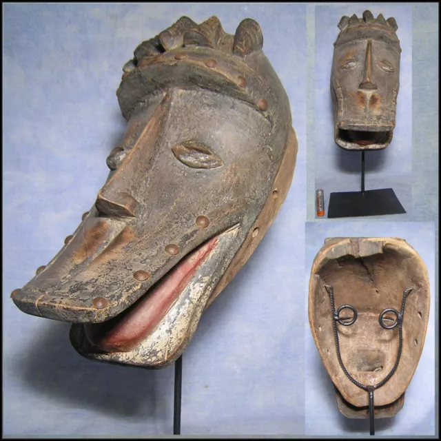 MASQUE BéTé RCI Afrique AFRICANTIC art africain ancien premier AFRICAN MASK