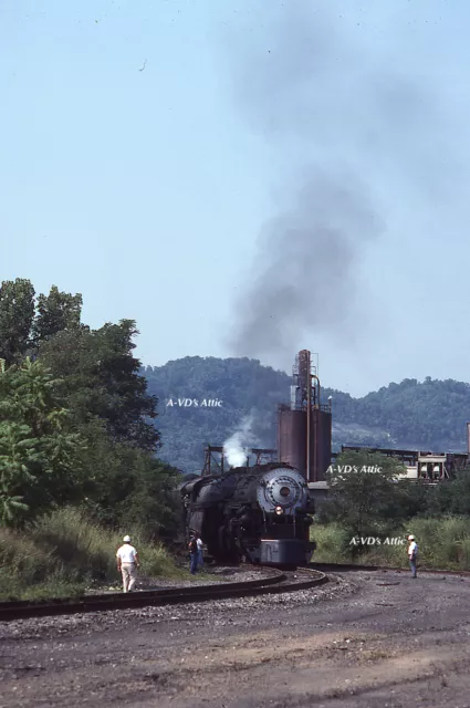 Orig slide N&W NW Norfolk Western 2-6-6-4 1218 Portsmouth OH 1991   BIN