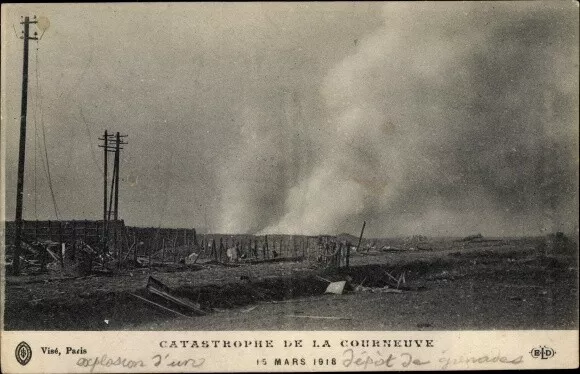 Ak La Courneuve Seine Saint Denis, Explosion am 15. März 1918 - 2916820