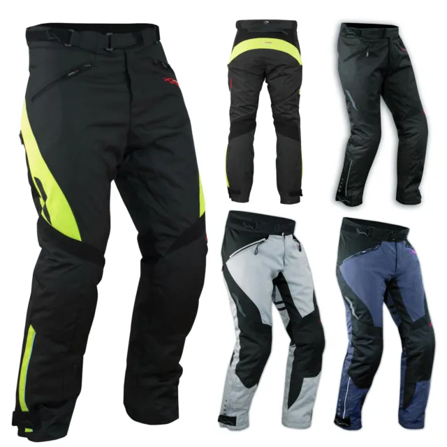 Pantalon Impermeable Homme Protections CE Thermique Motard Reflechissant Moto