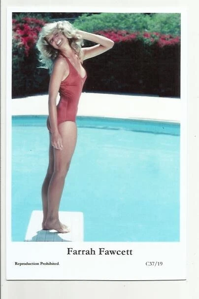 (Bx22) Farrah Fawcett Swiftsure Photo Postcard (C37/19) Filmstar Pin Up Glamor