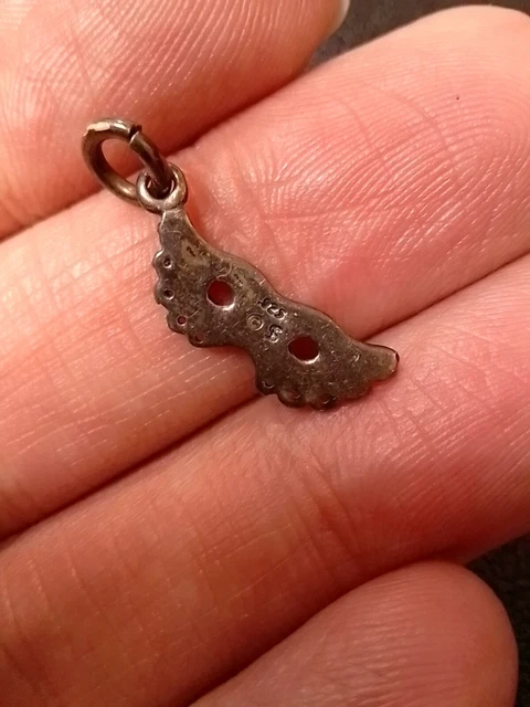 Sterling Silver Opera Mask Pendant Charm 925 Acid Tested Phantom 3