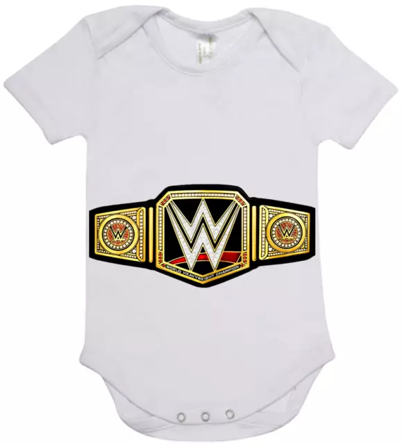 Baby One Piece Romper WWE World Heavyweight Champion belt cotton romper