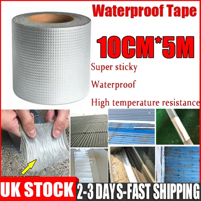Super Strong Butyl Aluminum Rubber Foil Tape – Waterproof Leak-Proof Seal For Pipes, Roofs & Cracks