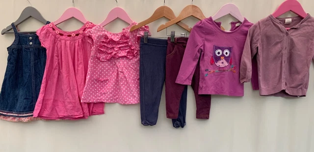 Girls bundle of clothes age 9-12 months Next Tu H&M Tiger lily