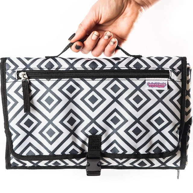 Portable Changing Pad Diaper Bag w/ Head Pillow, Travel Infants Newborn