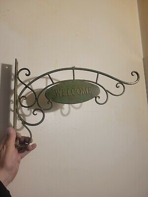Antique Cast Iron Welcome Sign