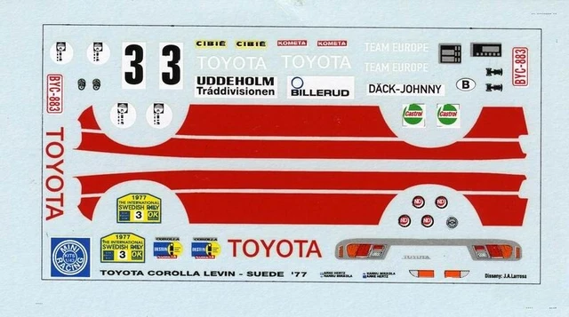 Miniature Auto 1:43 Trofeu - Toyota Corolla Levin N°6, Rallye Acropolis 1975, Andersson/Hertz, TRRGR10