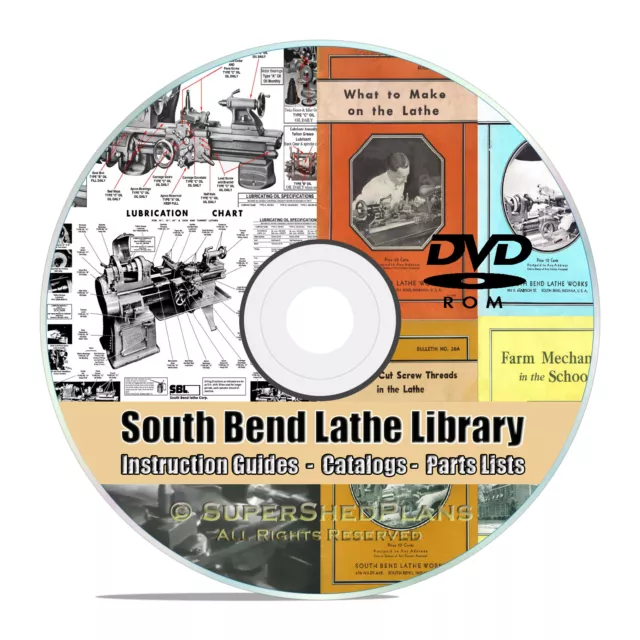 South Bend Lathe Manual Library Collection, How To Run A Lathe Parts List CD V26