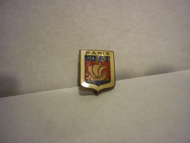 Grande broche dorée Vintage signée REMY DIS Paris