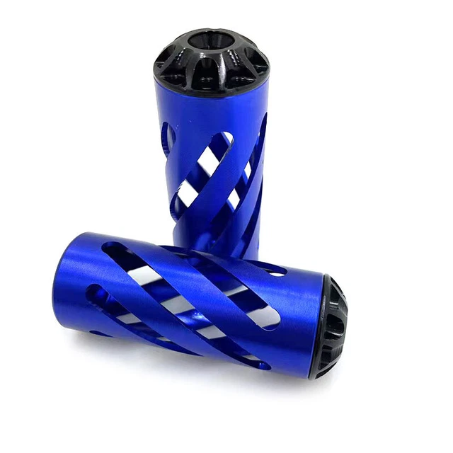 Pair Motorcycle Bike Aluminum Alloy Handle Bar Hand Grips Anti-skid Cover Parts