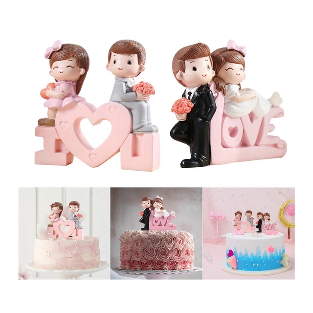 Résine Artisanat Couple Statue Cadeaux Pratiques Cuisson Décor pour Chambre