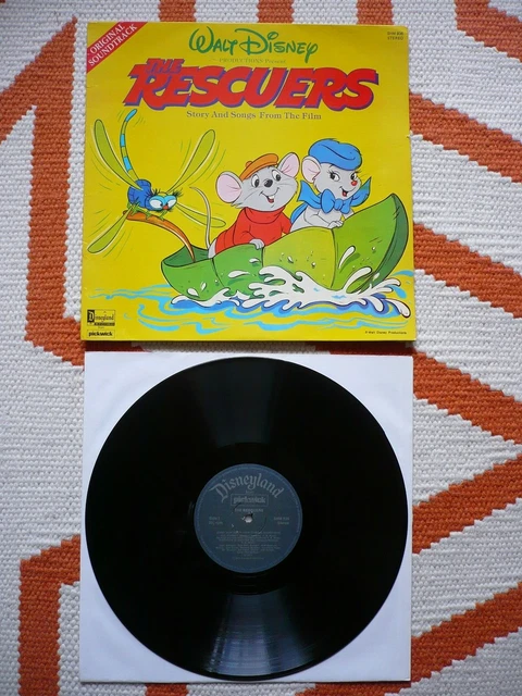 WALT DISNEY THE Rescuers Story And Songs From The Original Soundtrack ...