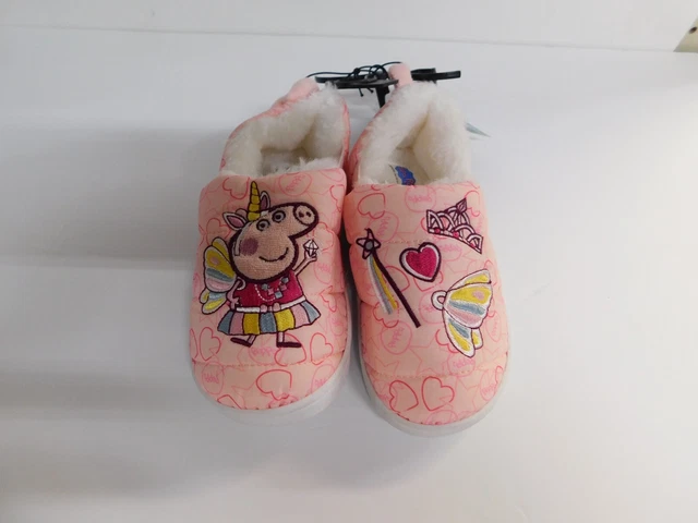 Hasbro Peppa Pig Girls Slipper- Size 9-10-NWT