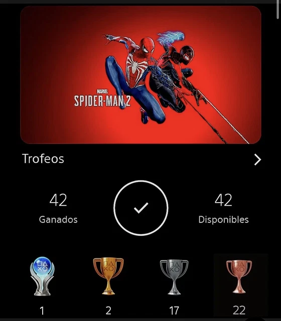 Service Platinum Trophy Pour Spider-Man 2 PS5 - Débloquage Trophées - 2023
