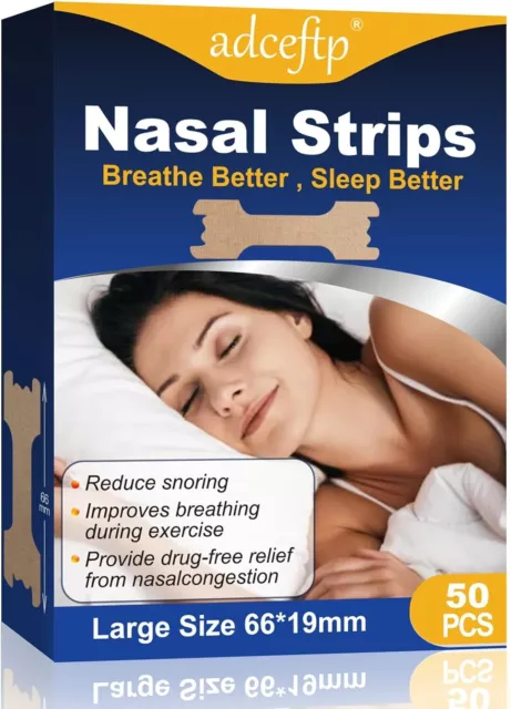 50 PCS Nose Strips, Anti Snoring Nasal Helps Reduce Strips for...