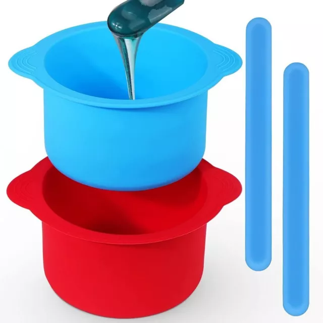 Revêtement de cire, Bol de cire en silicone Pot de cire chaude de fonte de cire