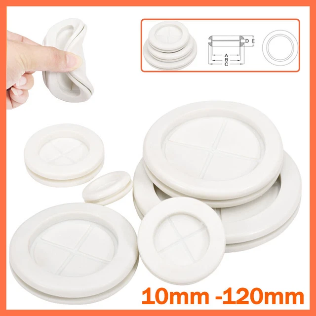 12 Mm Grommet Black Rubber Blanking Grommets & Plugs - 8mm To 130mm Hole Size, Round Closed End Rubber Hole Grommet - Foto 2