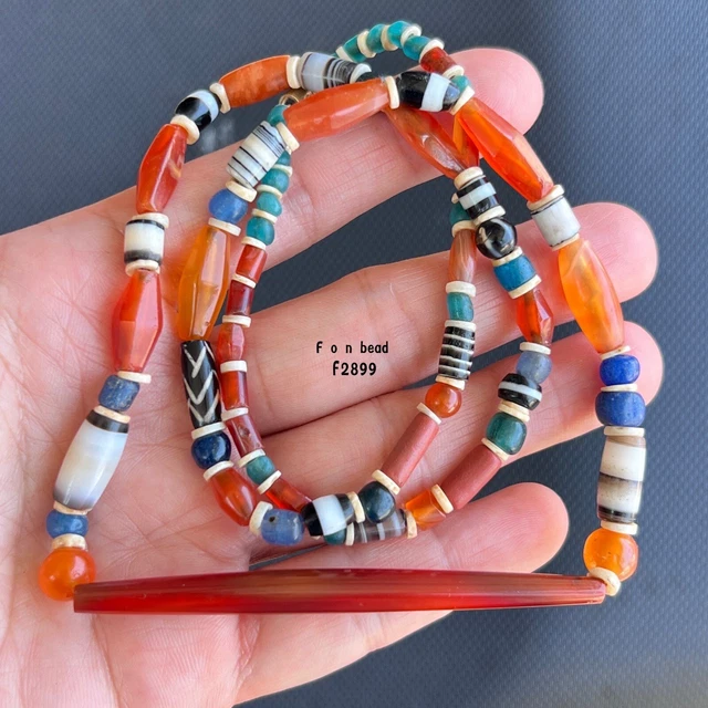 Rare Ancient Southeast Asia  Carnelian , Agate And Etch Agate Beads #F2899